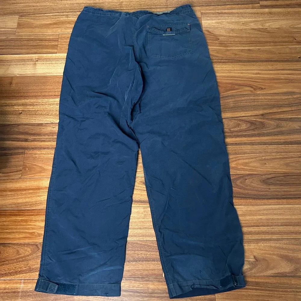 Structure Mens Vintage Navy Utility Pants Cotton Nylon Baggy grunge Gorpcore‎ L